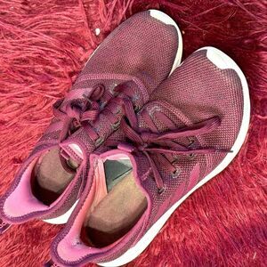 Adidas Womens Cloudform Pure Red Running Shoes Sneaker Sz  8.5‎